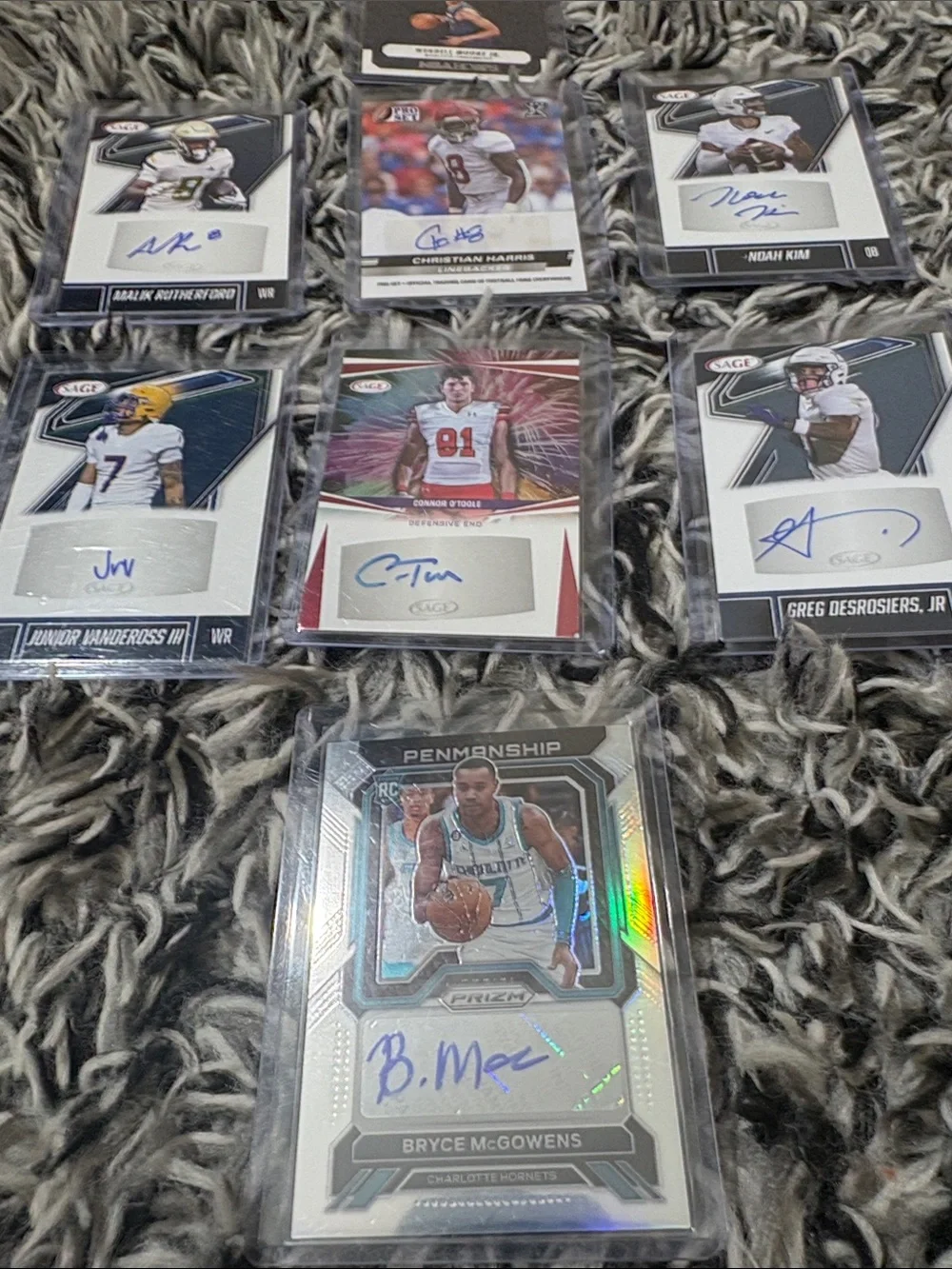 Assorted Sport Autographs Cards-Basketball/Football